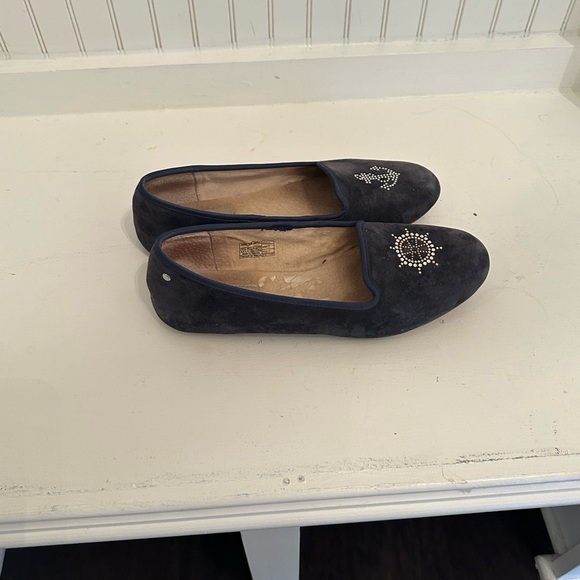 Sea Glisten Navy Blue UGG Loafers size 8,5 - Picture 2 of 2